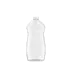 The image shows a Resilux 26.0oz PET Bottle. The bottle is transparent with a smooth surface and has a cylindrical shape that tapers slightly towards the neck. The neck is threaded to accommodate a screw-on cap. The bottle is empty and stands upright against a plain, white background.