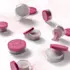 Quadpack 1.7oz / 50ml PET Studio Loose Powder Sifter Jar
