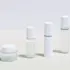 Mingdun Packaging 1.7oz/50ml PETG Cylinder Cosmetic Bottle with Fine Mist Sprayer & Flush Overcap, 18mm Neck