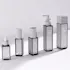 Mingdun Packaging 3.4oz/100ml PETG Square Bottle with Lotion Pump & Flush Overcap, 24mm Neck