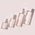 Mingdun Packaging 3.4oz/100ml PETG Square Bottle with Lotion Pump & Flush Overcap, 24mm Neck