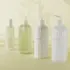 Mingdun Packaging 5.1oz/150ml PETG Fluted Tall Round Shoulder Bottle with 20mm Neck & Label Panel