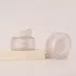 Mingdun Packaging 1.7oz/50ml Glass-Like PETG Round Premium Skincare Jar with Disc Liner & Stepped Cap
