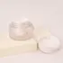 Mingdun Packaging 1.7oz/50ml Glass-Like PETG Round Premium Skincare Jar with Disc Liner & Stepped Cap