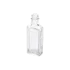 Hwahsia Glass 1.2oz/34ml Clear Glass Rectangular Flask Bottle with Arched Label Panel & Continuous Thread Screw-Top Neck, Mini Liquor Bottle Ideal for Bitters, Whiskey Tasting Flights, & Wellness Shots