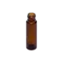 Hwahsia Glass 0.3oz/8ml Amber Glass Cylinder Bottle with Continuous Thread Finish