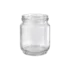 Hwahsia Glass 6.7oz/197ml Glass Round Jar with Wide-Mouth 63mm Deep Lug Cap Finish for Spices, Honey & Sauces