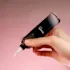 Quadpack 1.7oz / 50ml Glass Refillable Dropify Bottle with PP Applicator Head and TPE Soft Button