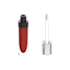OPL Innovation 6ml / 0.2oz Cylinder PETG Lip Gloss, Liquid Lipstick & Concealer Tube with Tapered Round Inner, Custom Color Collar, Aluminum Cap & Spatula Wand Applicator