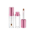 Sambound New Material Technology 0.54oz / 16ml Thick-Wall PETG Cylinder Lip Gloss Tube with Custom Color Collar, ABS Cap & Spatula Wand Applicator