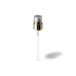 MIRON Violetglass 24-410 Black PP Fine Mist Sprayer with Gold Metallic Collar & Clear Overcap, 0.2cc Dosage