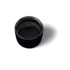 MIRON Violetglass 28mm Child-Resistant Tamper-Evident Ribbed Black PP & PEHD Screw Cap with Violet Inlay