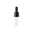 MIRON Violetglass 18-DIN Black Ribbed TPE Bulb Graduated Pipette Dropper with Tamper-Evident Band & Conical Tip, 1cc Dosage (Orion 50/60-106)