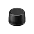 MIRON Violetglass 28mm Child-Resistant Tamper-Evident Ribbed Black PP & PEHD Screw Cap with Violet Inlay