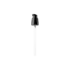 MIRON Violetglass 20-410 Black PP Slim Serum/Treatment Pump, 0.15cc Dosage
