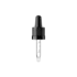 MIRON Violetglass 18-DIN Black Ribbed TPE Bulb Graduated Pipette Dropper with Tamper-Evident Band & Conical Tip, 0.7cc Dosage (Orion 5)