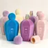 LISSON Packaging 3.4oz / 100ml Tapered Glass Perfume Bottle with Flocked Finish and Electroplated Spray Pump