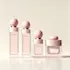 LISSON Packaging 1.7oz / 50ml Pink Glass Cosmetic Jar with Ball Cap