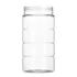 18oz / 532ml 70-485 Tall Wide-Mouth PET Ribbed Jar