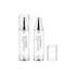 Queens Packaging Co., ltd. 1oz / 30ml PETG Slim Cylinder Airless Pump Bottle with Fine Mist Sprayer, Clear Overcap & Aluminum Sprayer, 0.23cc Dosage