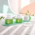 Queens Packaging Co., ltd.  1.7oz / 50ml PP Straight Sided Airless Jar with Clear Overcap & PP Pump