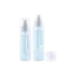 Queens Packaging Co., ltd. 4.7oz / 140ml PET Slim Cylinder 360-Degree Spray Bottle with Clear Overcap