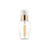 Queens Packaging Co., ltd. 1.4oz / 40ml Clear PET Inverse Teardrop Pump Bottle with Clear Overcap & Aluminum Pump Collar