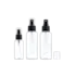 Queens Packaging Co., ltd. 1oz / 30ml Clear PET Round Spray Bottle with Fine Mist Sprayer & Clear Overcap