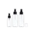 Queens Packaging Co., ltd.  3.4oz / 100ml Clear PET Round Spray Bottle with Fine Mist Sprayer & Clear Overcap