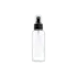 Queens Packaging Co., ltd. 8.4oz / 250ml Clear PET Round Spray Bottle with Fine Mist Sprayer & Clear Overcap