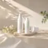 Queens Packaging Co., ltd. 2oz / 60ml Refillable PP Double-Wall Cylinder Pump Bottle with Overcap & PP Inner Bottle