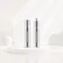 Queens Packaging Co., ltd. 0.51oz / 15ml AS Slim Cylinder Pump Bottle with Retractable Integrated Pump & Metallic Accent Band