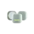 Queens Packaging Co., ltd. 3.4oz / 100ml PP Double-Wall Rounded Square Cream Jar with Flush Cap & PP Sealing Disc