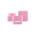 Queens Packaging Co., ltd. 1.7oz / 50ml PP Rounded Square Cream Jar with Flush Cap & PP Sealing Disc