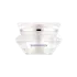 Queens Packaging Co., ltd.  0.51oz / 15ml Acrylic Double-Wall Faceted Jewel Cream Jar & Matching Cap with Silver Accent