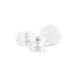 Queens Packaging Co., ltd.  0.51oz / 15ml Acrylic Double-Wall Faceted Jewel Cream Jar & Matching Cap with Silver Accent