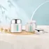 Queens Packaging Co., ltd. 1.7oz / 50ml AS Double-Wall Rounded Hexagon Cream Jar with Metallic Domed Cap & PE Sealing Disc