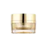 Queens Packaging Co., ltd.  1oz / 30ml Acrylic Double-Wall Straight Sided Cream Jar with Gold Accent Band, Flush Metallized ABS Closure & PE Sealing Disc