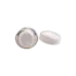 Queens Packaging Co., ltd.  1.7oz / 50ml Acrylic Double-Wall Rounded Oval Cream Jar with Metallic Accent Band, Flush ABS Closure, PP Inner Jar & Sealing Disc