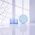 Queens Packaging Co., ltd. 3.4oz / 100ml AS Low-Profile Straight Sided Cream Jar with Flush Translucent ABS Cap