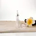 Queens Packaging Co., ltd. 0.51oz / 15ml AS Slim Tapered Airless Pump Bottle with Roll-On Applicator & Clear Overcap, 0.15cc Dosage
