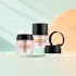 Queens Packaging Co., ltd.  0.51oz / 15ml Acrylic Double-Wall Straight Sided Airless Jar, Hinged Cap with Mirror & Applicator Storage