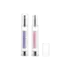 Queens Packaging Co., ltd. 0.51oz / 15ml Clear AS Slim Cylinder Airless Pump Bottle with Clear Overcap & Aluminum Pump, 0.22cc Dosage