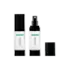 Queens Packaging Co., ltd. 1oz / 30ml AS Square Airless Pump Bottle with Matching ABS Overcap & Aluminum Pump, 0.22cc Dosage