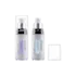 Queens Packaging Co., ltd.  1.7oz / 50ml AS Cylinder Airless Pump Bottle with Clear AS Overcap & PP Pump with Metallized Collar, 0.2cc Dosage