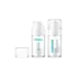 Queens Packaging Co., ltd.  1.7oz / 50ml PET Cylinder Airless Pump Bottle with Clear Overcap, 0.5cc Dosage