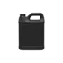 2.5 Gallon / 320oz 53mm F-Style Oblong HDPE Plastic Jug with Label Panel