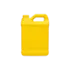 2.5 Gallon / 320oz 53mm F-Style Oblong HDPE Plastic Jug with Label Panel
