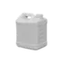2.5 Gallon / 320oz 63-400 HDPE Square Wide-Mouth F-Style Jug with Recessed Label Panel