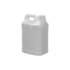 2.5 Gallon / 320oz 63-400 HDPE F-Style Industrial Jug with Recessed Label Panel